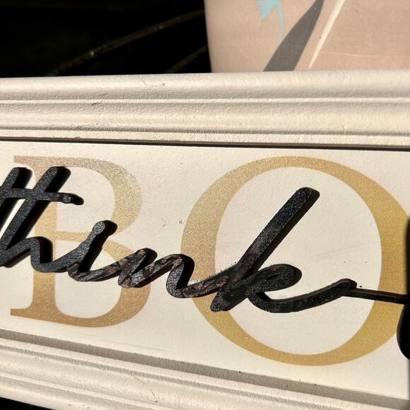 NWT Michaels "Think Like a BOSS" Plaque by Ashland - Picture 5 of 10